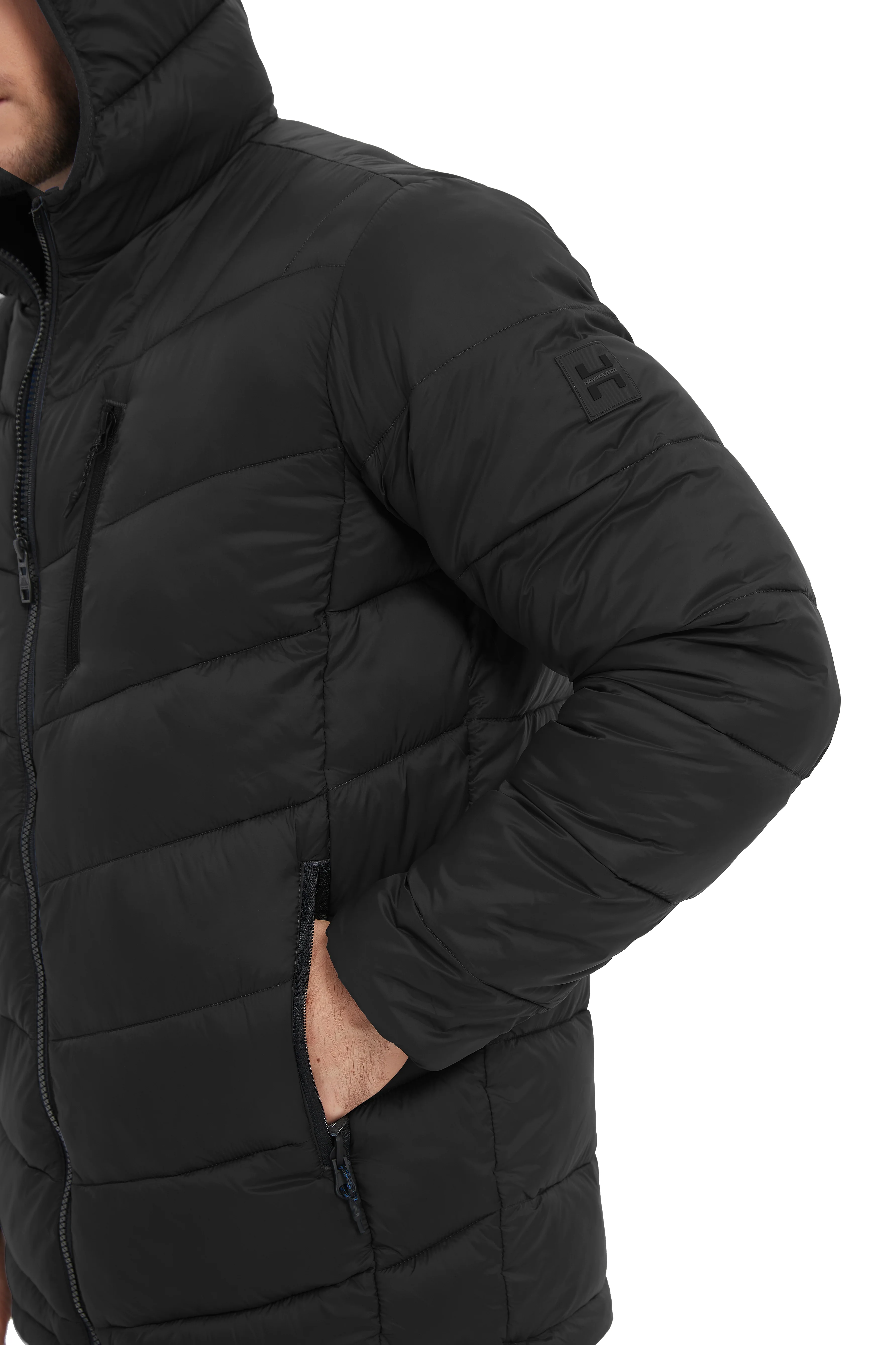 Chevron Quilted Jacket - Image 13