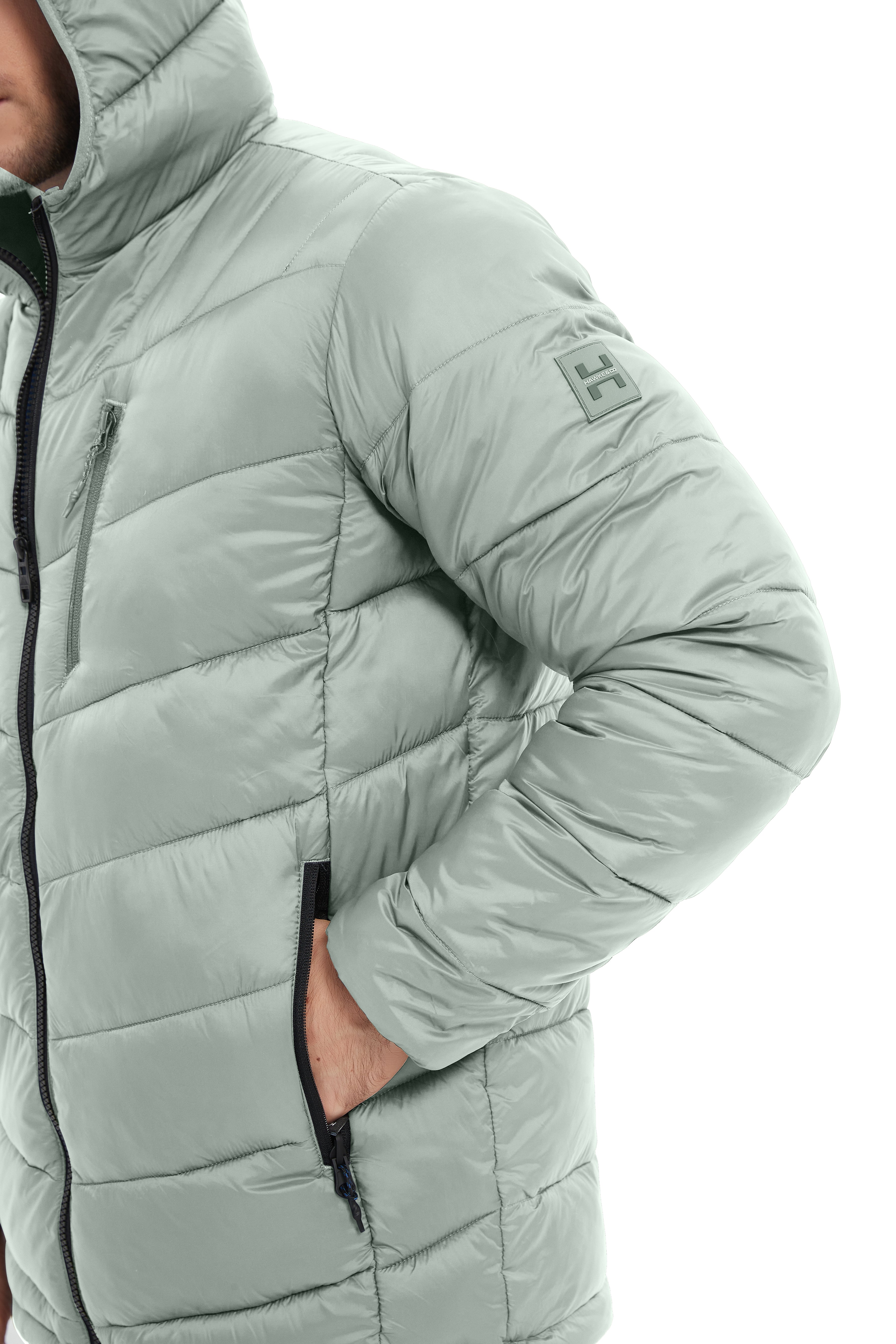 Chevron Quilted Jacket - Image 18