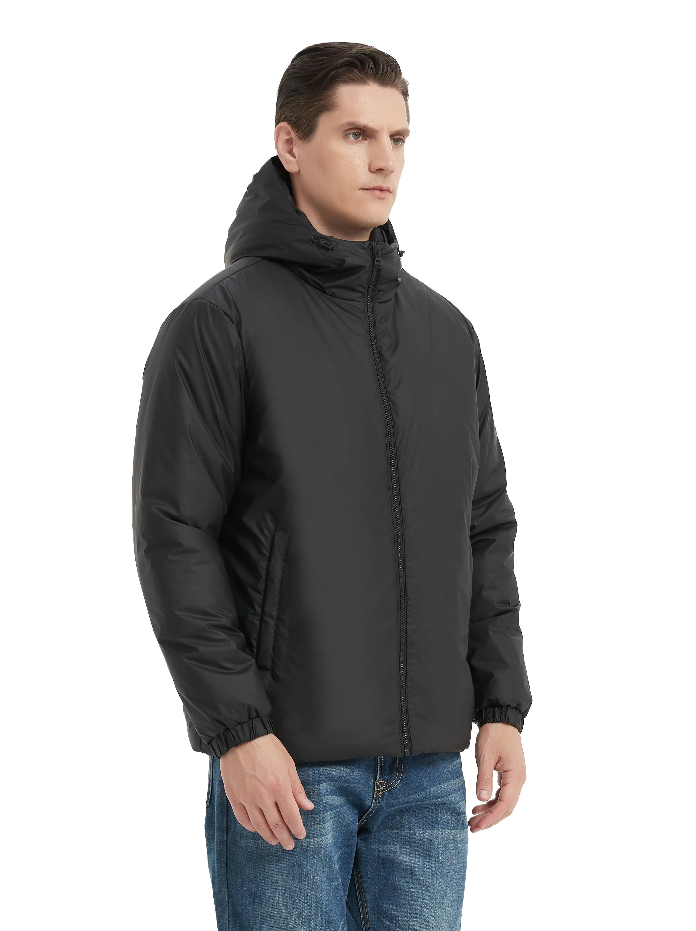 Stretch Hooded Rain Jacket - Image 3