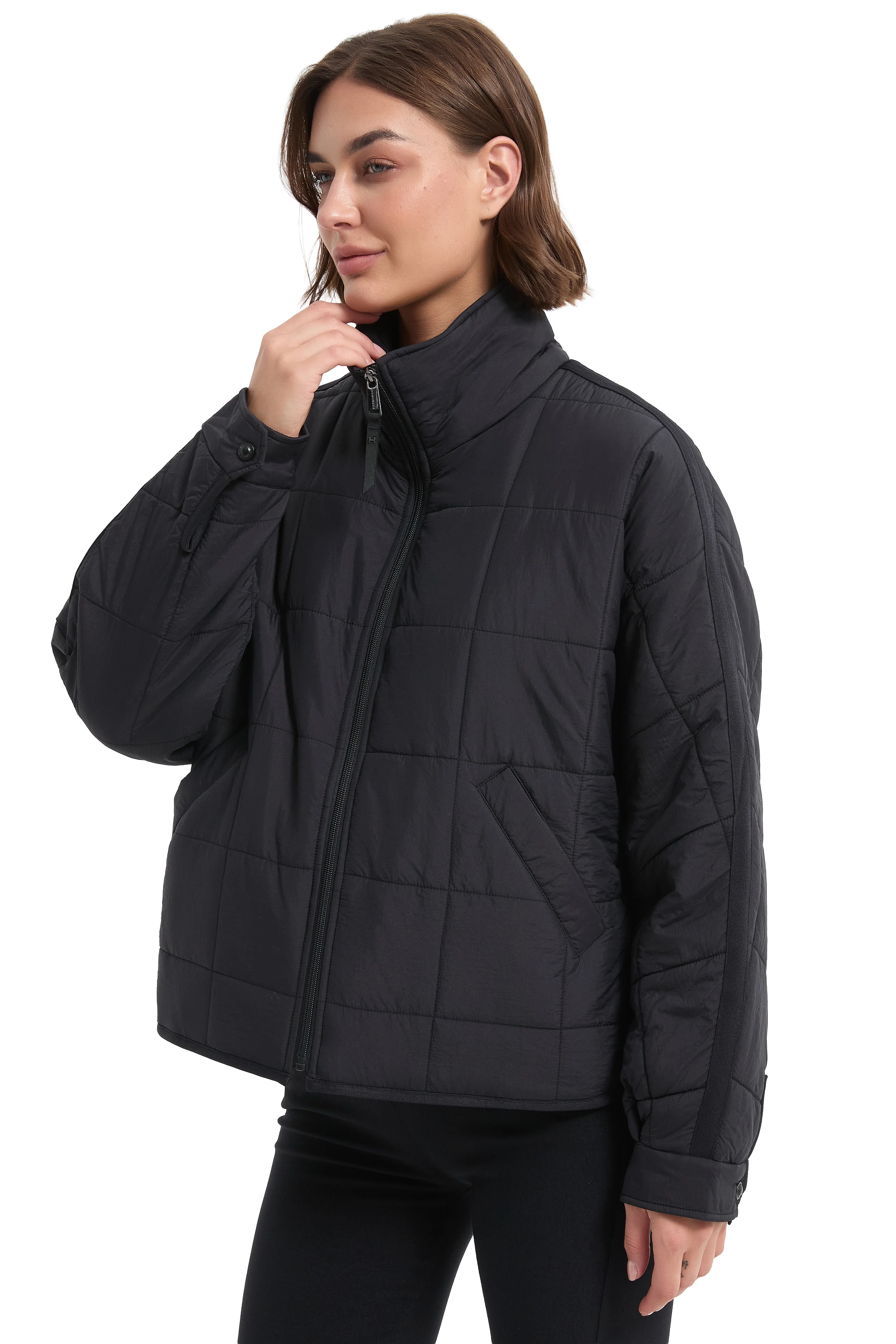 Oversized Quilted Lightweight Jacket - Image 3