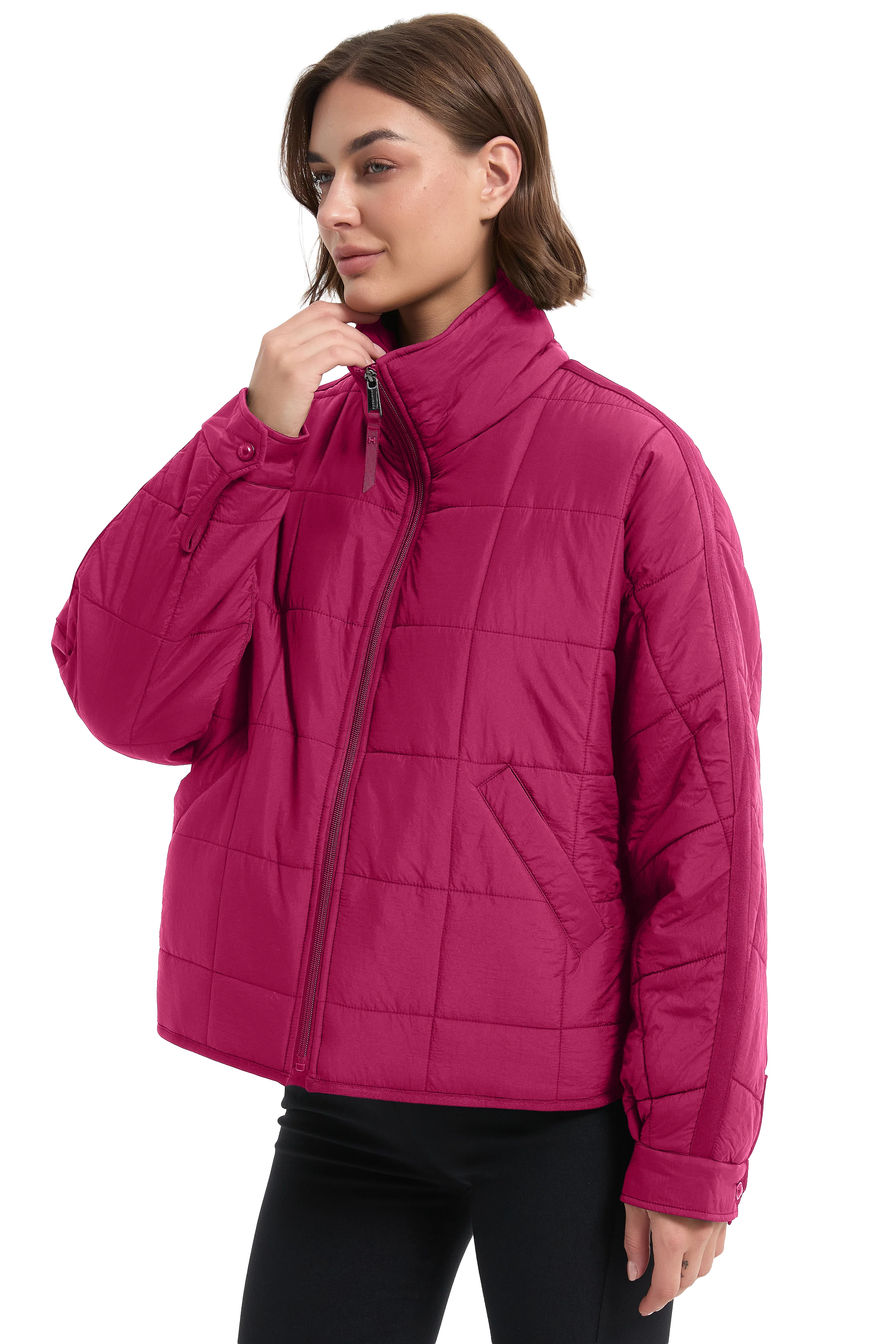 Oversized Quilted Lightweight Jacket - Image 7