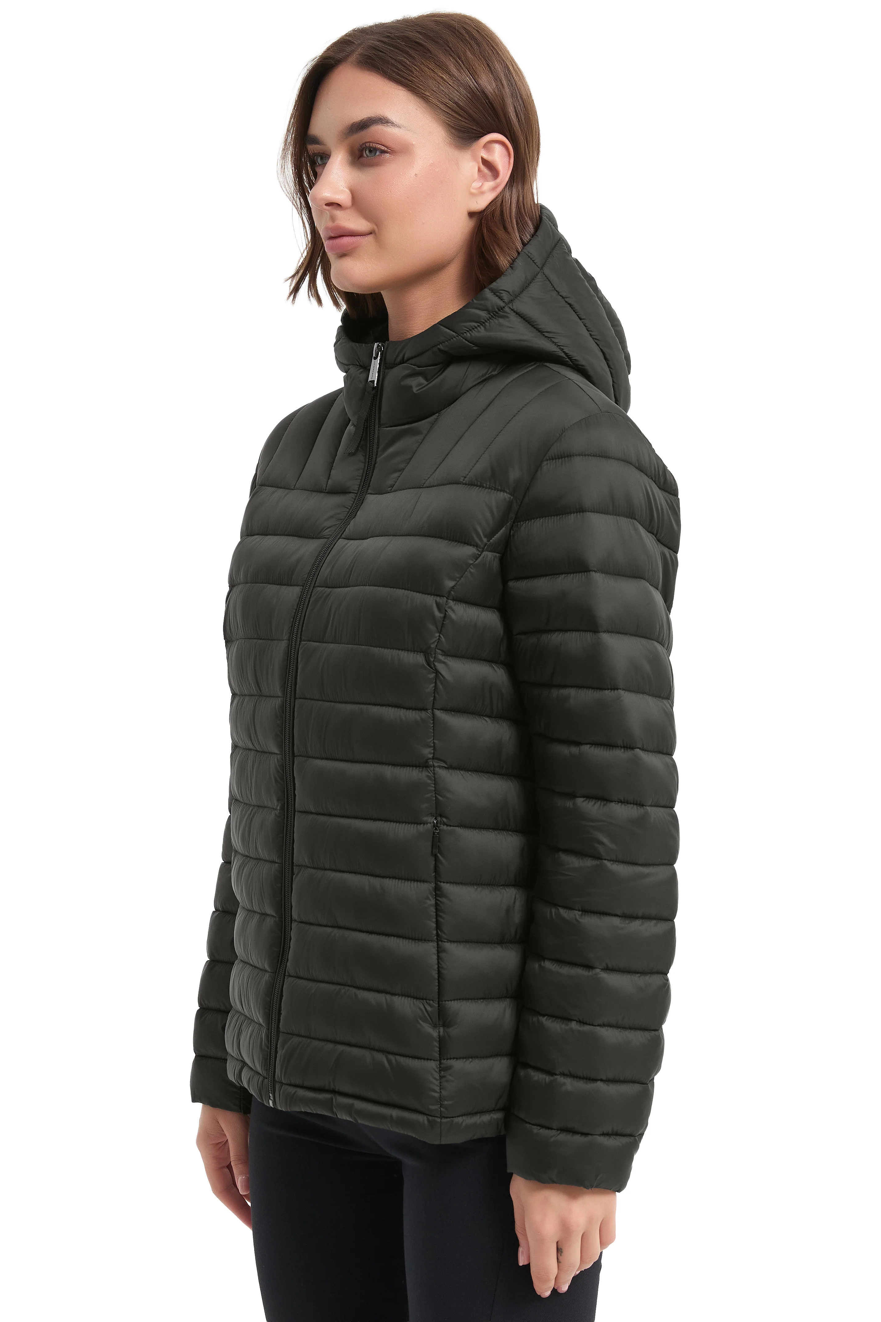 Sherpa Lined Quilted Hooded Puffer - Image 8