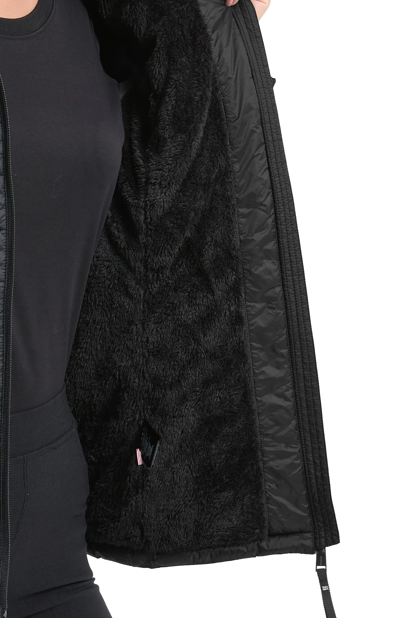 Sherpa Lined Metallic Puffer Jacket - Image 4