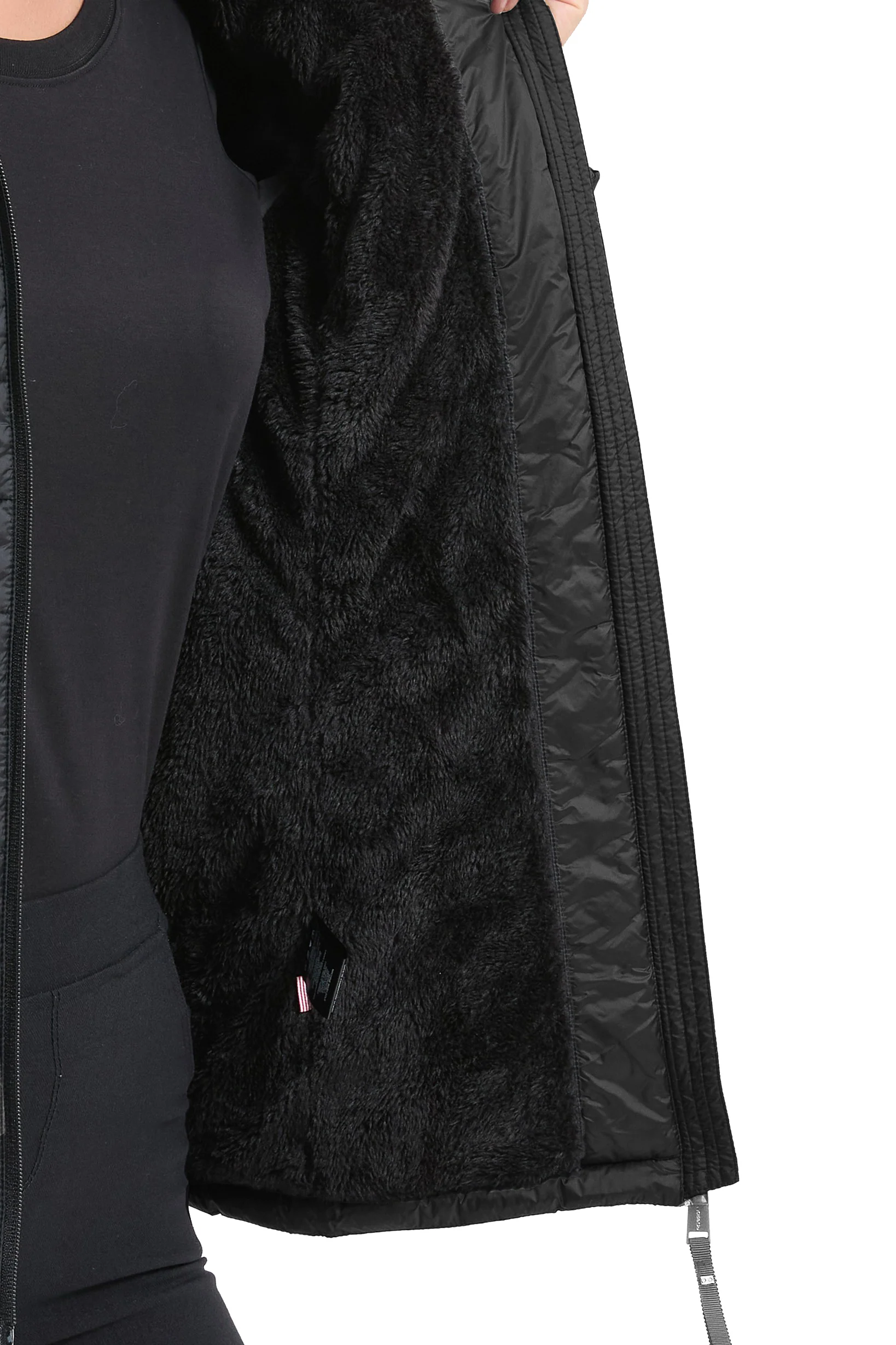 Sherpa Lined Metallic Puffer Jacket - Image 9