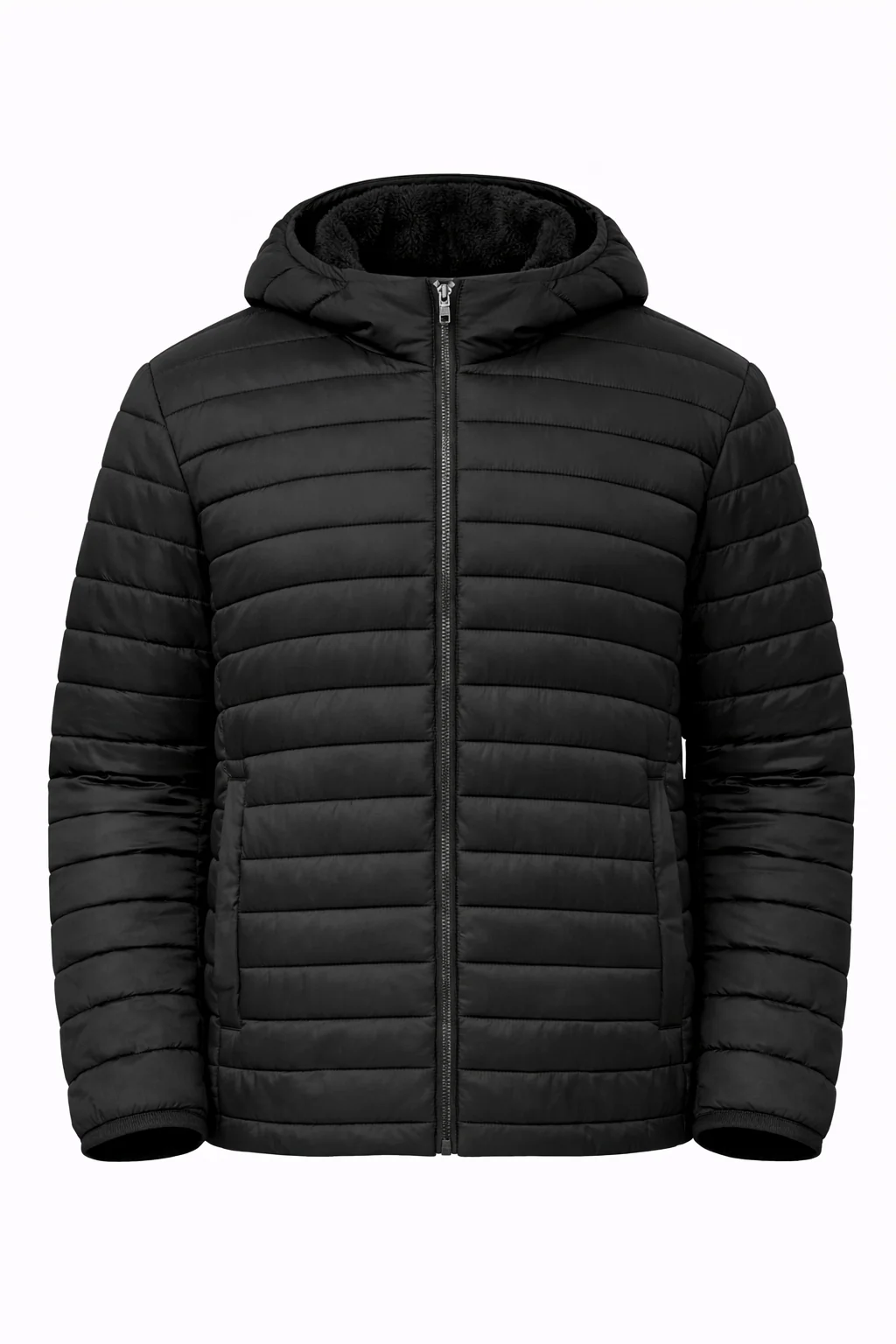 Sherpa Lined Puffer Jacket - Image 3